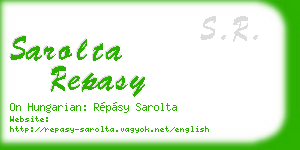 sarolta repasy business card